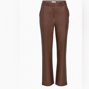 Aritzia faux leather pants